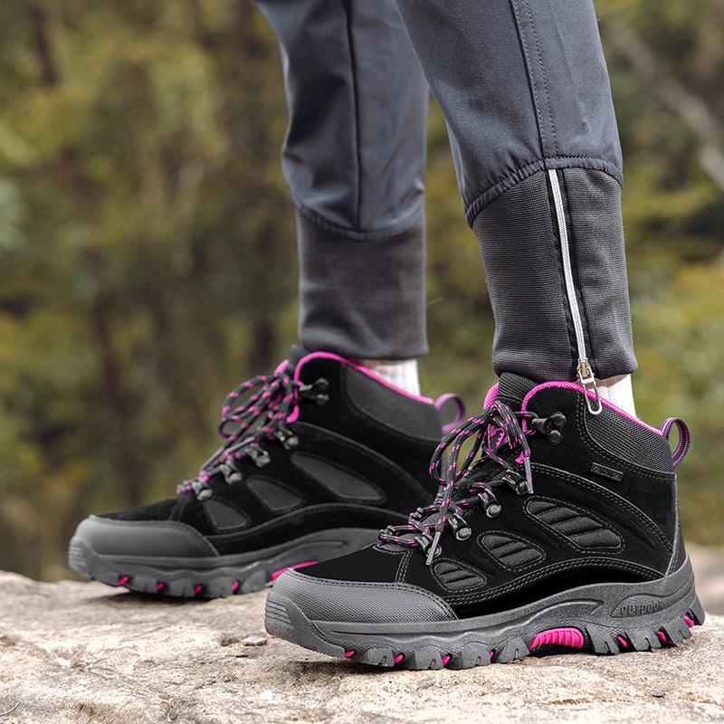 Men's Hiking Shoes Women Outdoor Breathable Comfortable Combat Boots Shoes Anti-slip Wear-resistant Casual Sports