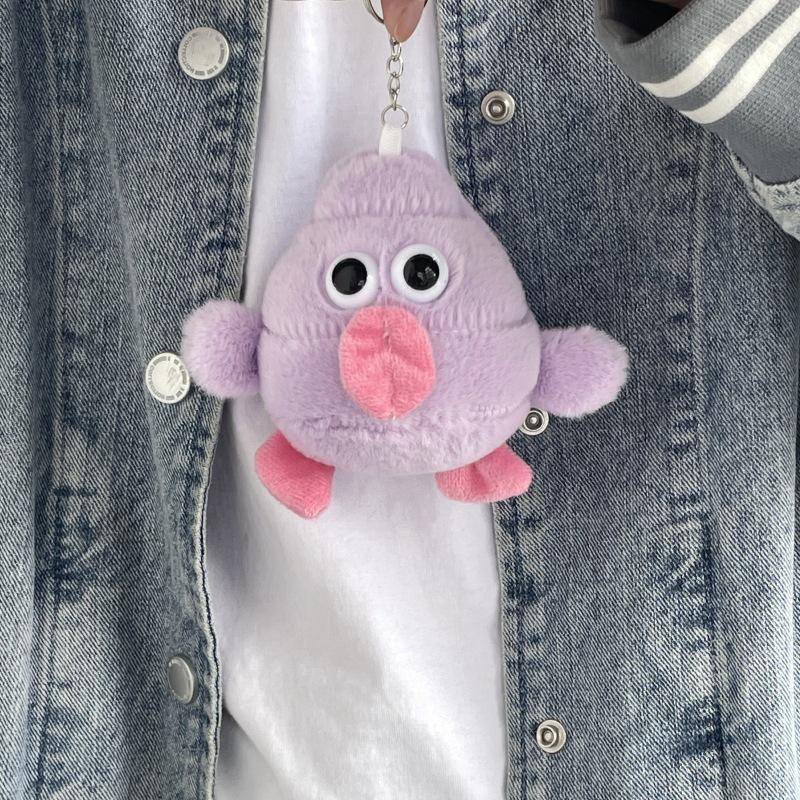 New Product Plush Big Tongue Monster Small Doll Keychain Cute Tongue Sticking Out Cute Ghost Pendant Doll