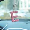 Rhinestone Bow Polymer Clay Rearview Mirror Ornament for Women