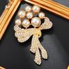 Luxury Fashion Pearl Bouquet Brooches For Women Clothing Coat Jewelry Accessories Gift