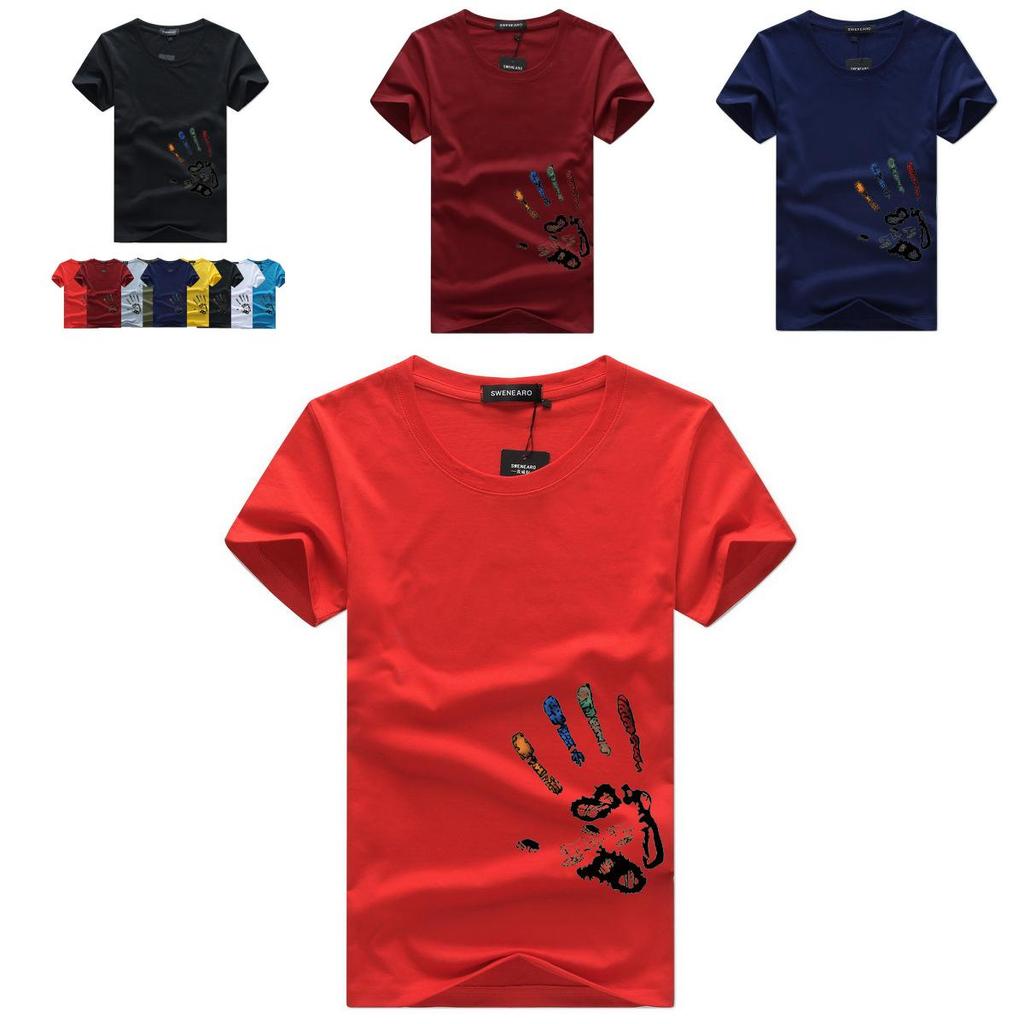 Swenearo Men T-shirts 5xl 4xl Plus Size Cotton Tee For Casual Summer Comfort