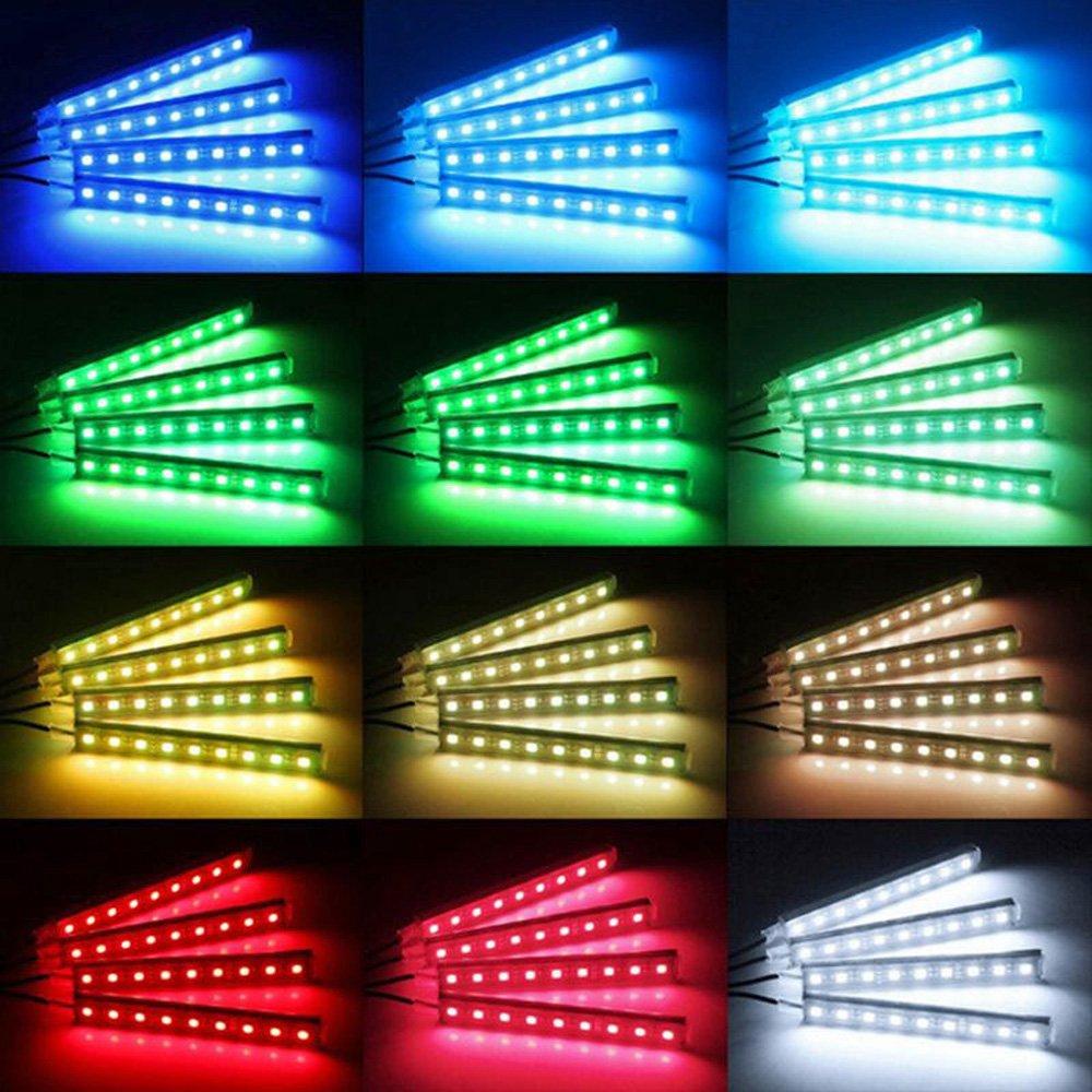zmart Car RGB Floor Light 9 LEDs x 4 SMD