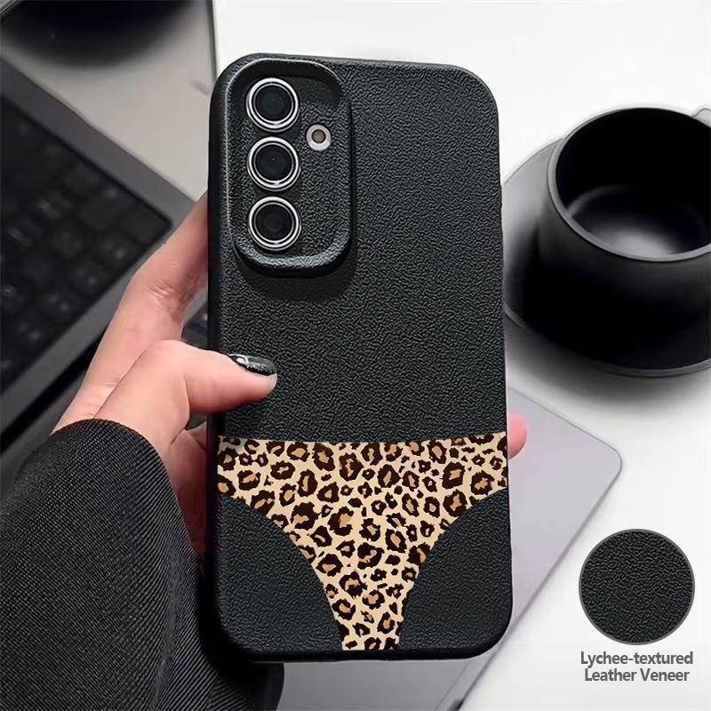 Leopard Print Case For Samsung A18 A57 A37 A17 A56 A36 A26 A16 A55 A35 A25 A15 A54 S21 FE S22 S23 S24 Plus S25 S26 Ultra Silicone Cover