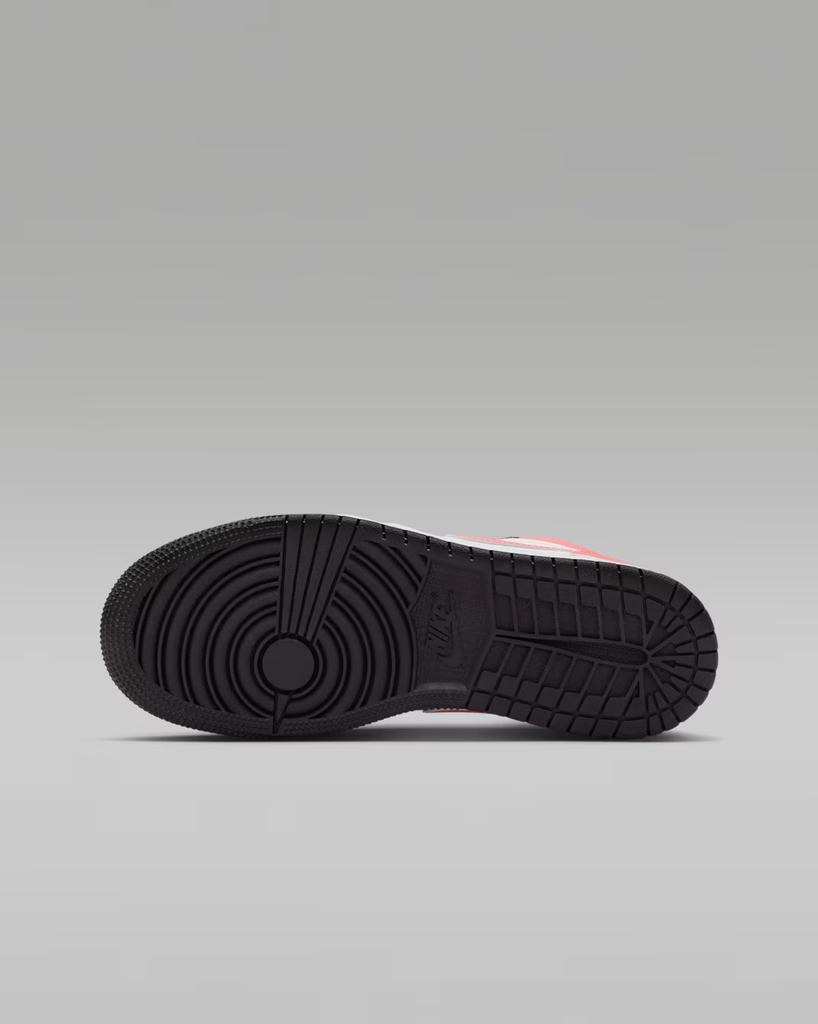 553560-025 Nike GS Air Jordan 1 Low Black White Pink Gaze