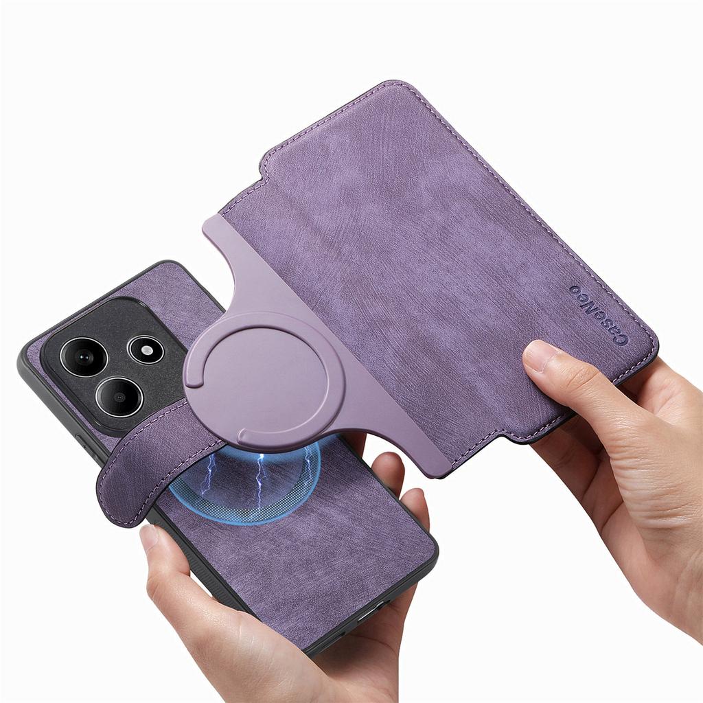 For Xiaomi Redmi Note 14 5G Magnetic Case CASENEO Detachable Leather Phone Wallet Cover