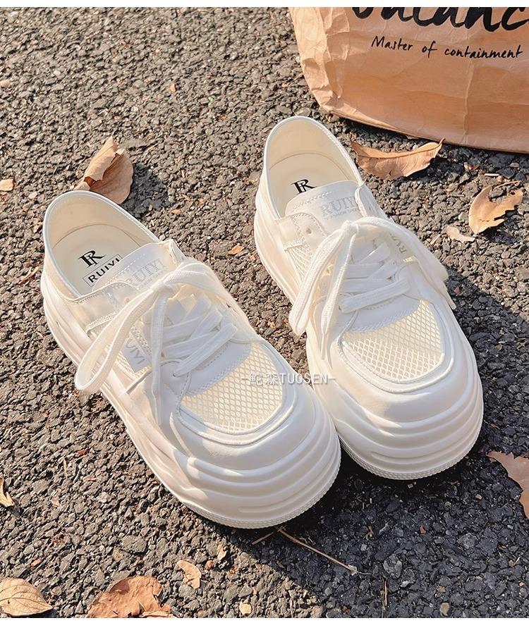 Summer new women's casual thick soles increase height two wear women's shoes breathable and versatile niche women's shoes