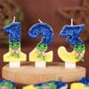 Cartoon Birthday Numbers Candle Cake Decoration Handmade Candles 0-9 Hulk