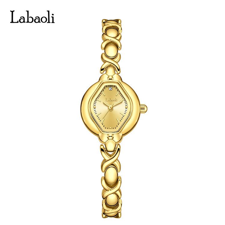

La Baoli Retro Bracelet Watch Simple Small Dial Temperament Watch Women S Quartz Watch золотой