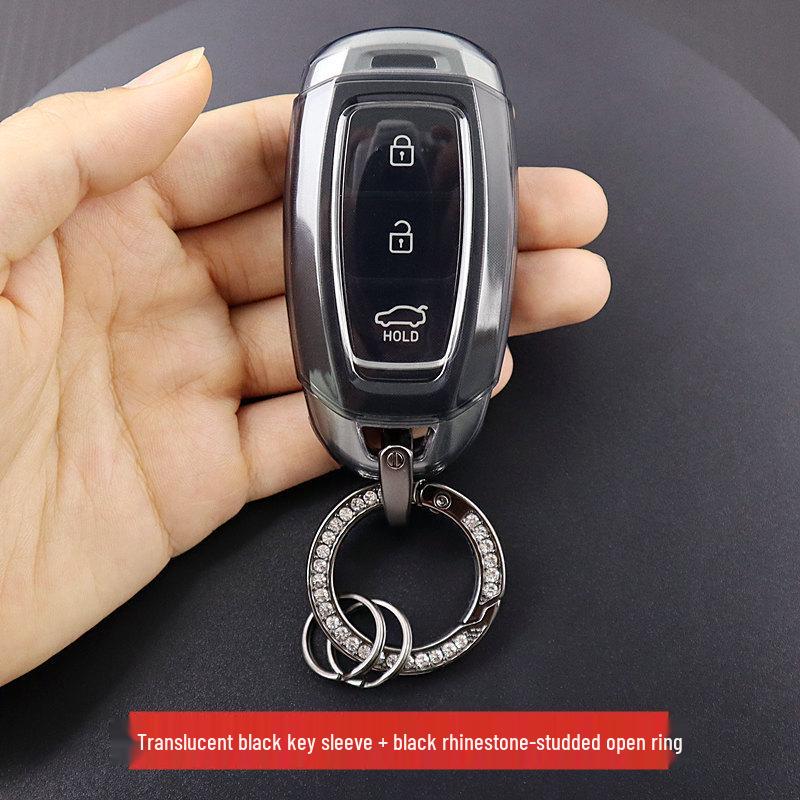 Ultradünne transparente Schlüsseletui für Elantra, Fiesta, ix35, Sonata, Santa Fe, Genesis, Tucson, ix25