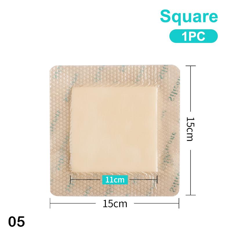 Hydrokoloidní adhezivní obvaz na rány 9 velikostí sterilní náplast na hojení proleženin podložka pro péči o rány pěnová obvazová náplast