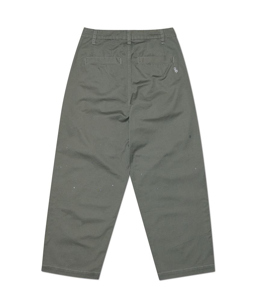 Nomaenyueol Painted Two Tuck Pants - Khaki Gray