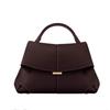 Retro Torba z Uśmiechem Francuska Bolingen Niszowa Skórzana Wysokiej Klasy Plisowana Torebka Cross-body