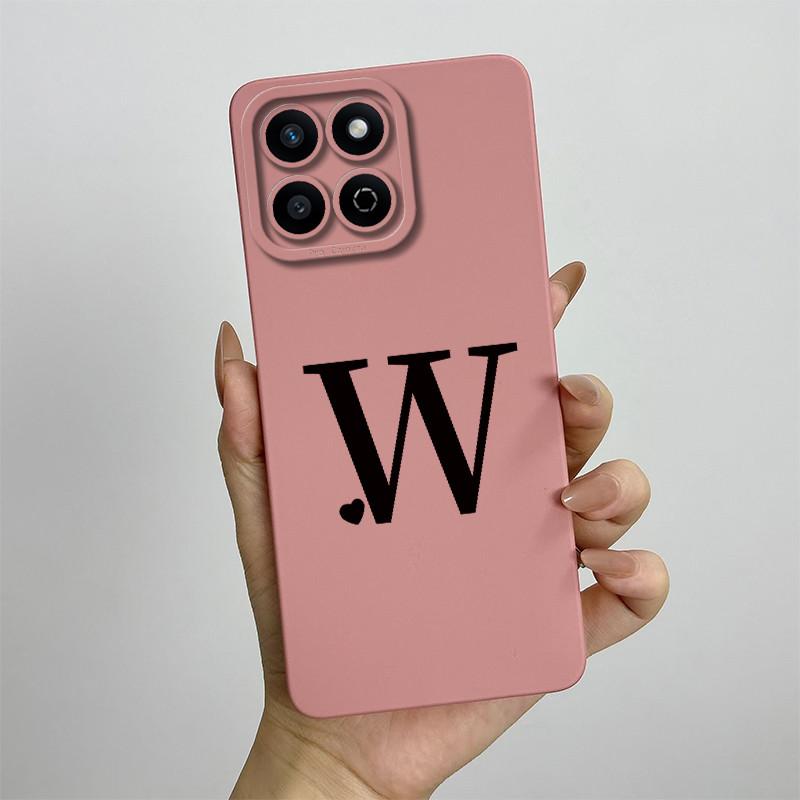 Funda for Honor 200 Smart Case Camera Lens Protection Cute Letters Silicone Shockproof Phone Cover for Honor 200 Smart 5G Capa