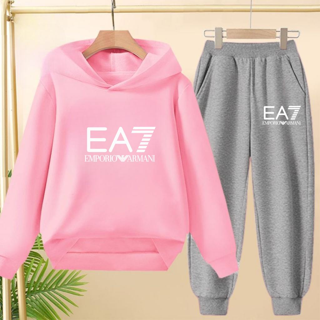 Kids Autumn Winter Hoodie Letter Print Clothing Casual Top+Trousers 2PBoy Girl 3-12Yrs Child Gift Brand Sports Coat Jogging Set