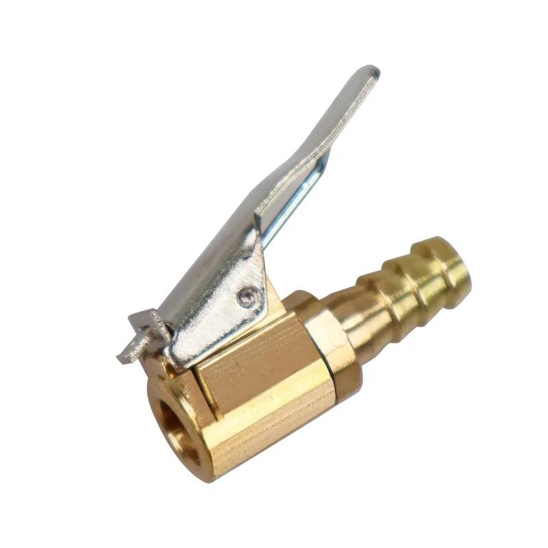 6mm/8mm Car Inflation Quick Coupler Tire Air Chuck Inflator Pump Valve Connector Clip-on Adapter Car Brass