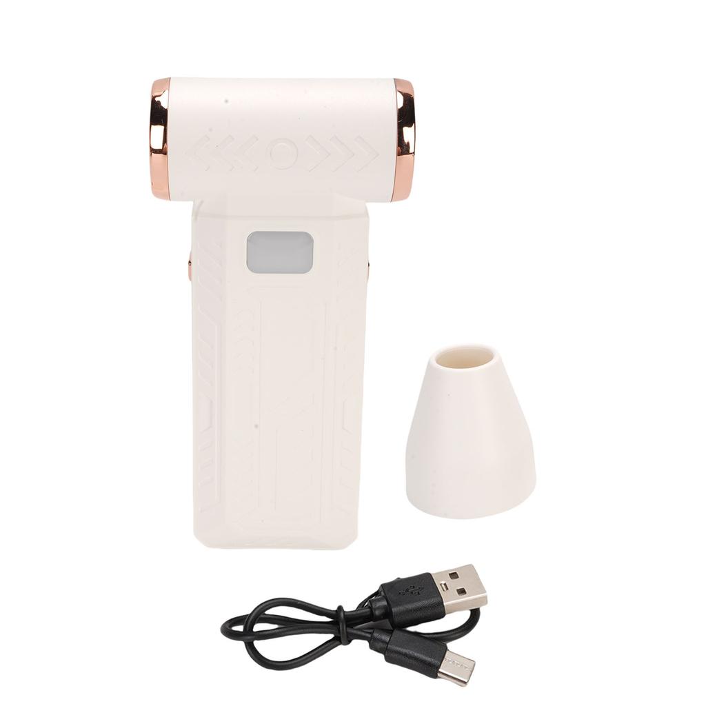 Electric Air Duster Rechargeable Multifunctional Jet Dry Blower for Outdoor Camping and Travel Adventures White