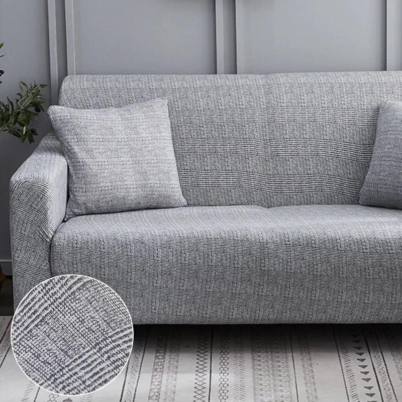 Cross Pattern Elastic Sofa Cover Stretch All-inclusive Sofa Covers for Living Room Couch Cover Loveseat Sofa Slipcovers
