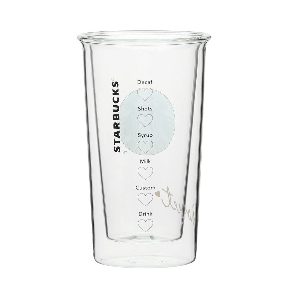 Starbucks Valentine's Day 2023 Heat-Resistant Double-Walled Glass, 355ml