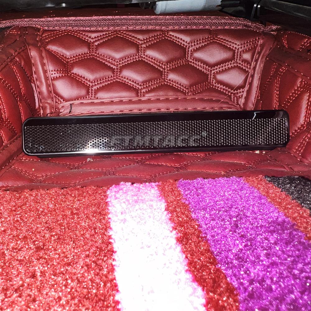 Sete i rustfritt stål AC Varme Gulv Klimaanlegg Kanalventil Utløpsgitter Deksel For Mercedes Benz E/C/GLC Klasse W213 W205