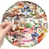 50Pcs Transparent Cartoon Mushroom Stickers PET Material Waterproof Decor for Journal Scrapbooking