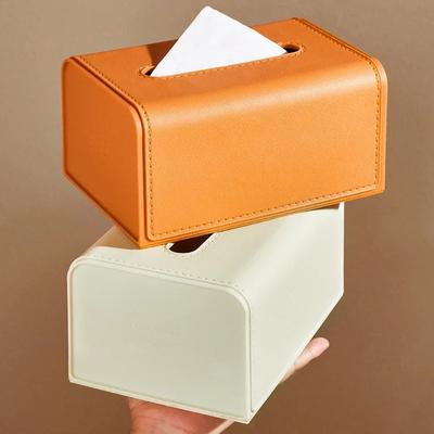 Tissue Box Household Living Room Coffee Table Creative Office High-end Light Luxury Napkin Box High-end Sense Pumping Box