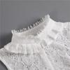 Embroidery False Collars Cotton Adjustable Detachable Women Fake Collars Blouse Top Half Shirt Decoration Clothes Accessories