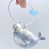 Fly I When Towards You Same Whale Pendant Gradient Backpack Decor Keychain Gift
