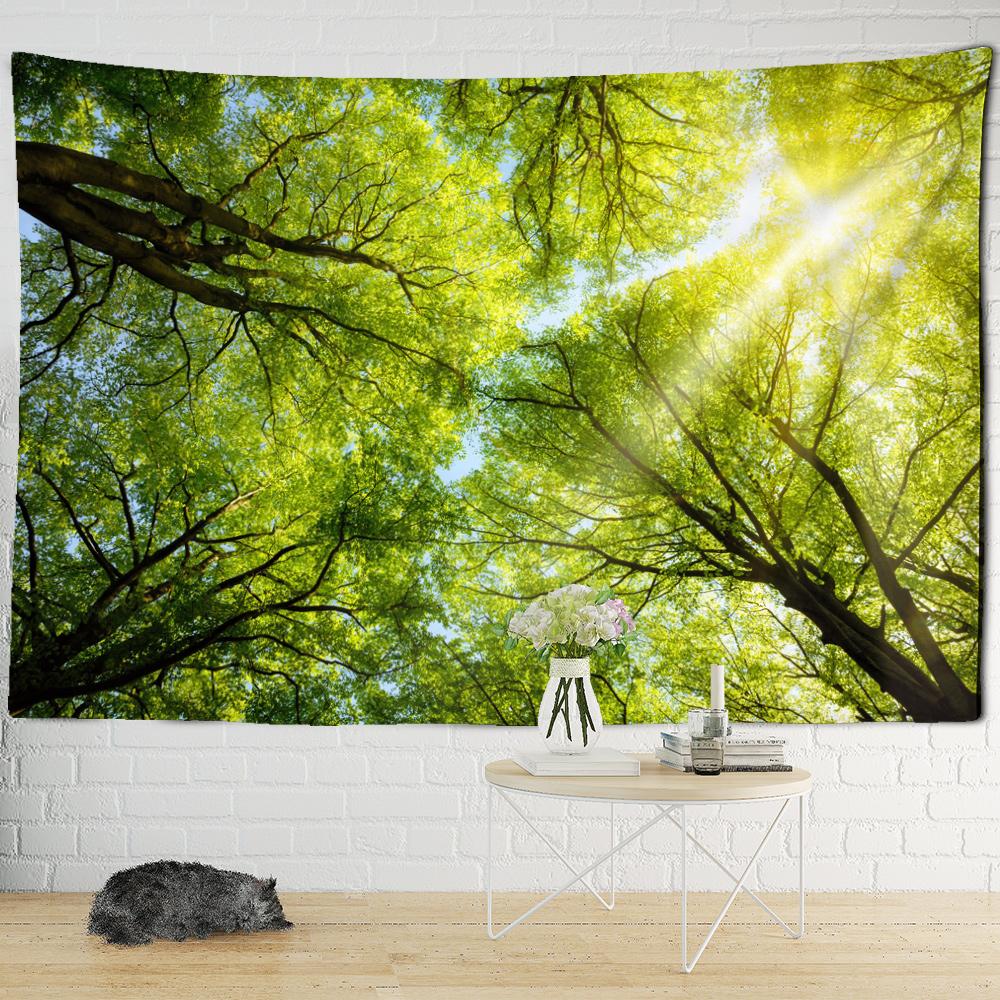 Forest Looking Up Tapestry Natural Landscape Background Tapestry Wall Hanging Bohemian Style Home Decor Tapestry