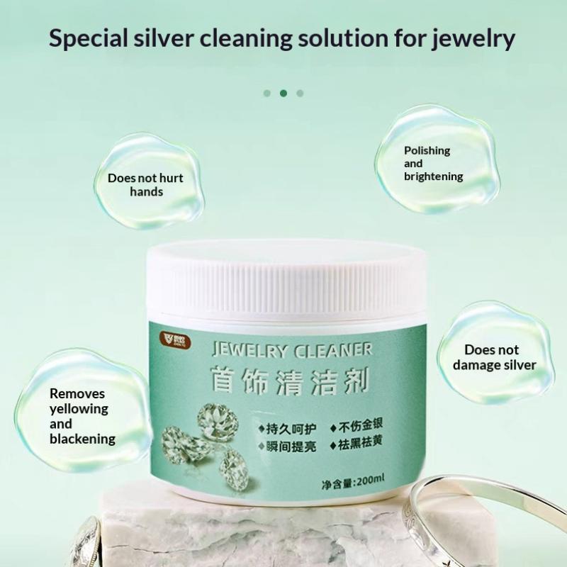 1/2 Stück 200 ml Schmuckreiniger Silberreinigungsflüssigkeit Effiziente Schmutzentfernung Für die Tägliche Reinigung von Schmuck und Uhren