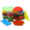 Montessori Translucent Geometric Puzzle Kids Toys Rainbow Blocks DIY Thinking Game Sensory Education Learning Light Table Toys