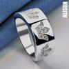 925 Sterling Silver Crown AAA Zircon Ring Fashion Wedding Jewelry