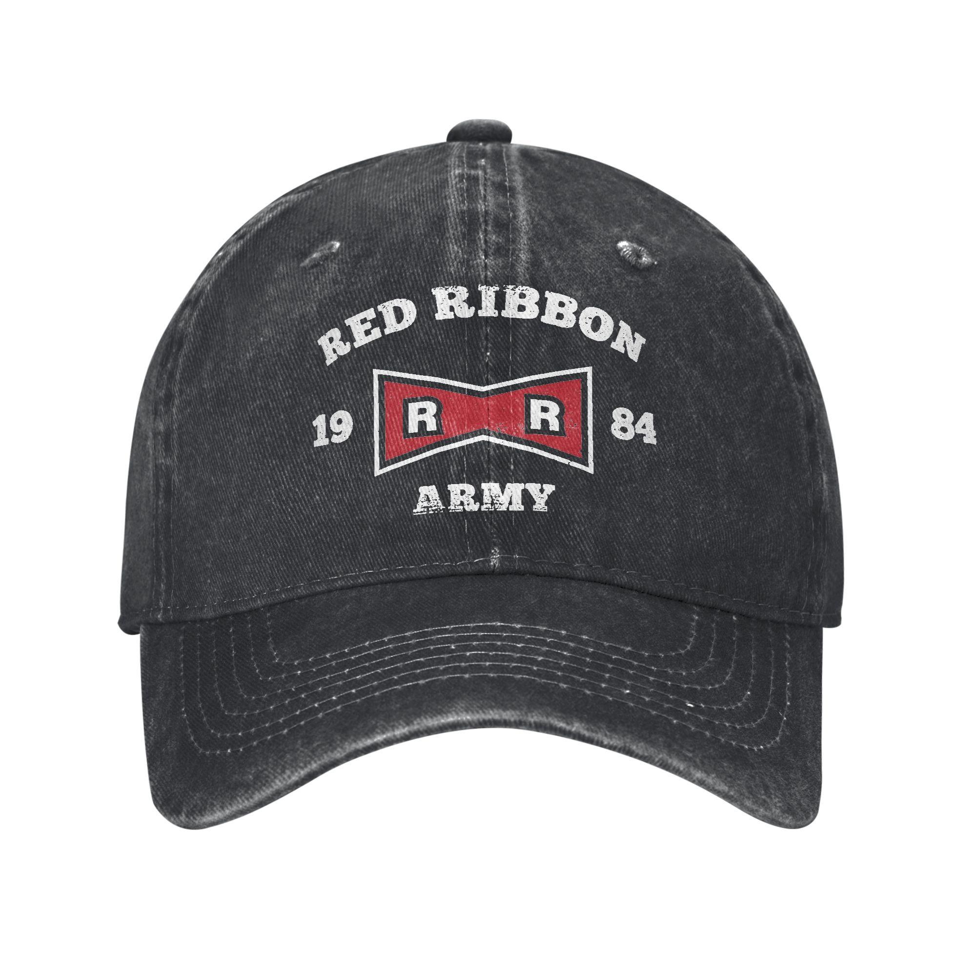 

Red Ribbon Army 1984 Unisex Baseball Cap Anime Distressed Cotton Hats Cap Retro Outdoor Running Golf Unstructured Soft Headwear One Size