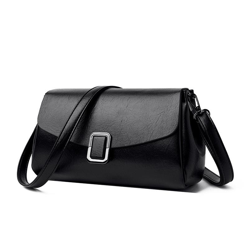 New Fashion Soft Leather Shoulder Bag for Women, Vintage Style Small Square Handbag, Casual Commuting Crossbody Bag for Daily Use