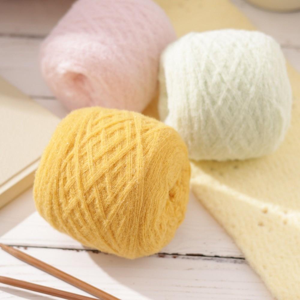 100g New Fluffy Mohair Yarn Warm Soft Cotton Yarn Ball Solid Color Medium Thick Crochet Yarn Woven