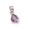 Natural Pink Amethyst Gemstone 925 Solid Sterling Silver Jewelry Pendant 1" c7s20