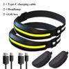 COB Tragbare Stirnlampe Rot und Weiß Doppelte Lichtquellen Lampe Arbeit LED Stirnlampe Outdoor Camping Angeln Laufen Scheinwerfer Lampe