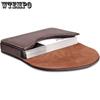 1pc Leather Business Card Holder Case for Men or Women Pocket Business Card Wallet Name Card Case Holder with Magnetic Shut Holds 20 Business Cards