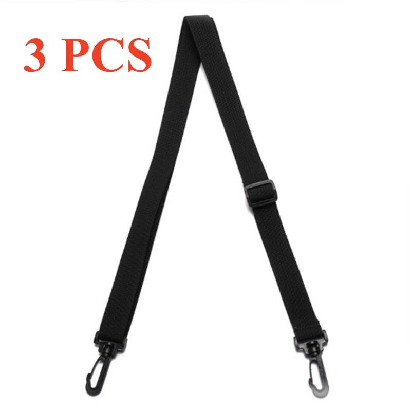 2.5cm Wide Computer Bag Strap PP Webbing For Men's Handbag Briefcase Crossbody Bag Shoulder Belts Adjustable Long Bands Black