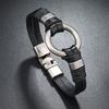 1Pc Fashion Trendy Men's Bracelets, Simple and Versatile Multi-layer Woven Men's Cowhide Bracelets, Street Retro Bracelets