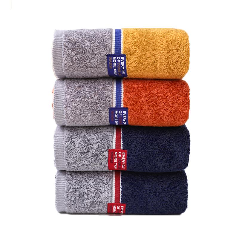Towel natural Xinjiang cotton color matching household face wash bath face towel embroidery souvenir