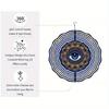 Classic Mandala Evil Eye Wind Chime - 3D Hanging Rotary Outdoor Decor, Colorful Metal Garden Art for Patio