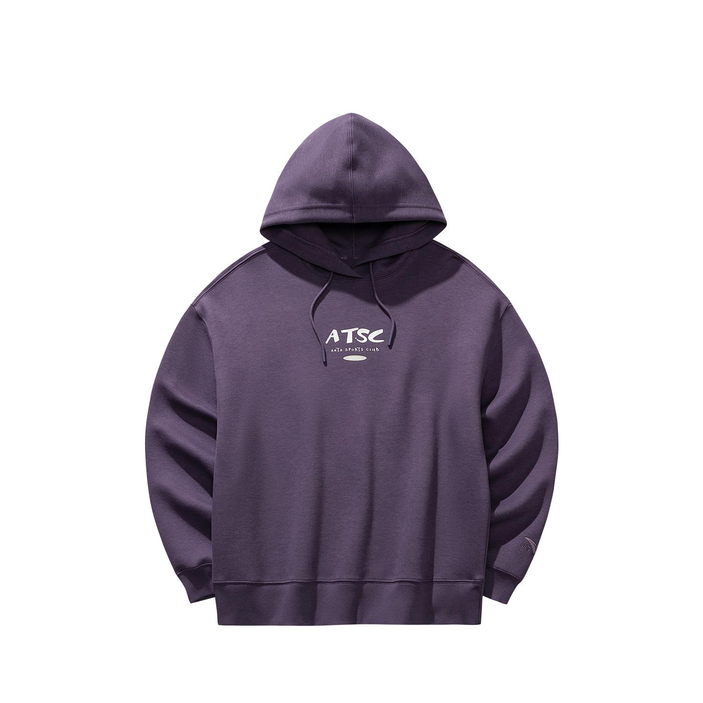 

Anta Simple Letter Hooded Casual Versatile Loose Sweatshirt Women tops 162618715S-4 2XL