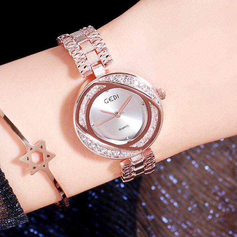 GEDI Ultra-thin Ladies' Steel Band Waterproof Quartz Fashion Watch