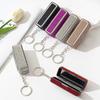 Bling Lip Gloss Storage Case Keychain Portable Lipstick Holder Rhinestone Lipstick Box  Makeup