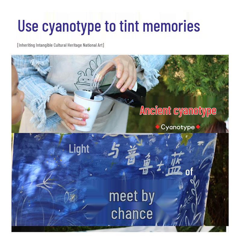 12-Color Tie-Dye Paint Set for Kids - DIY Handmade Cyanotype Painting Kit