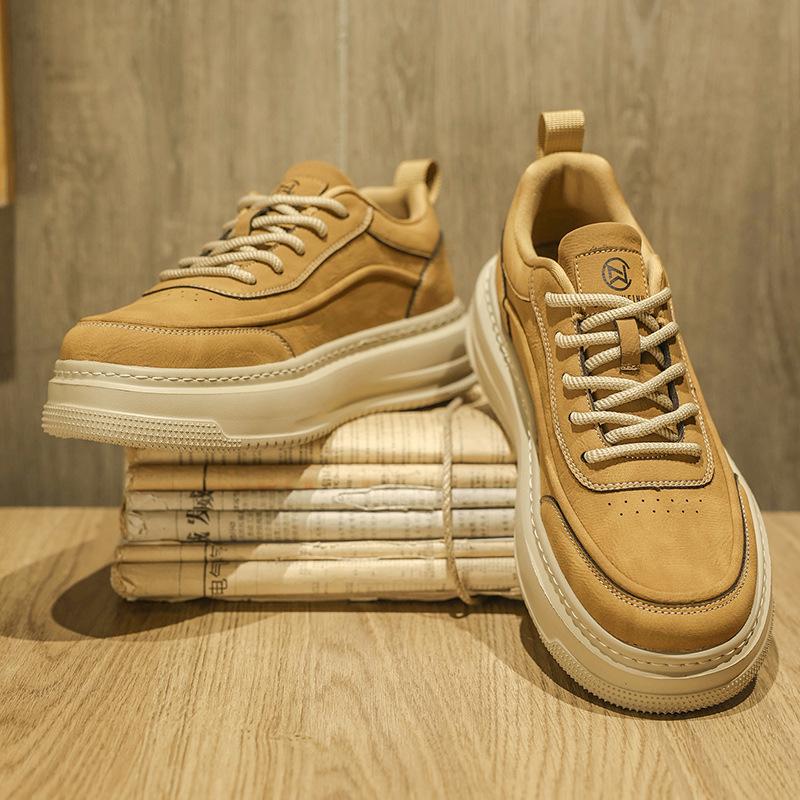 Men's Shoes Summer Breathable Casual Board Shoes Teen Feeling Sports Heightening Trendy Shoes New Fashion