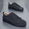 New Red-soled Men's Casual Rivet Board Shoes Fashionable Hot Diamond Trendy Men's Shoes