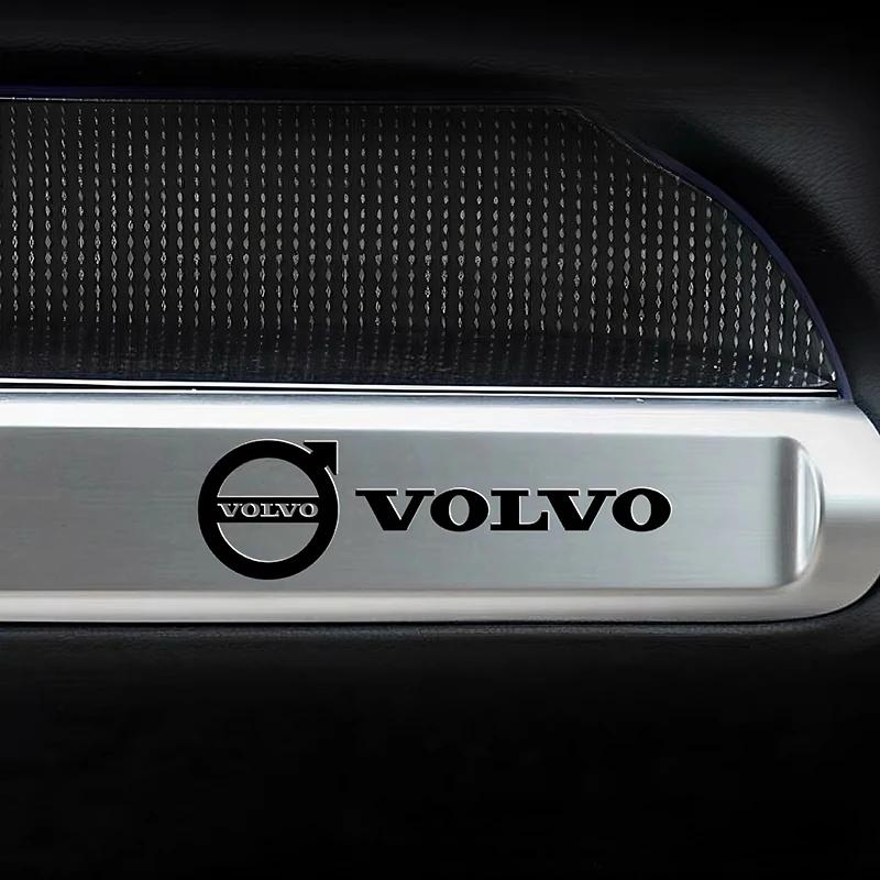 AABBO1 3D Metal Alloy Steering Wheel Badge Emblem Sticker Car Interior Sticker For Volvo XC40 S40 S60 S80 S90 S80L S60L Car Accessories