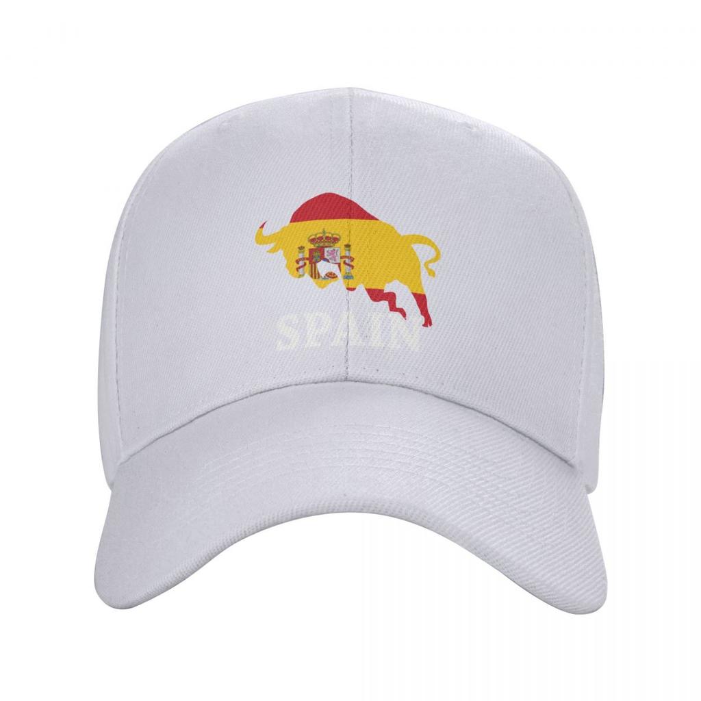 Klasická baseballová čepice Spanish Bull Spain Flag Unisex Dámská Nastavitelná venkovní čepice pro dospělého tátu