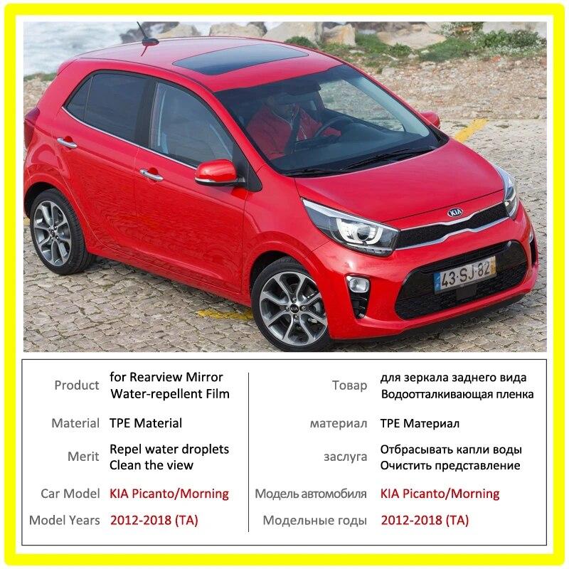 Full Cover Rearview Mirror Anti Fog Film for KIA Picanto Morning 2012~2018 TA Protective Rainproof Anti-Fog Films Accessories